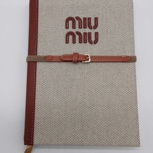 BRAND NEW Miu Miu Red and Tan Belted Accessory